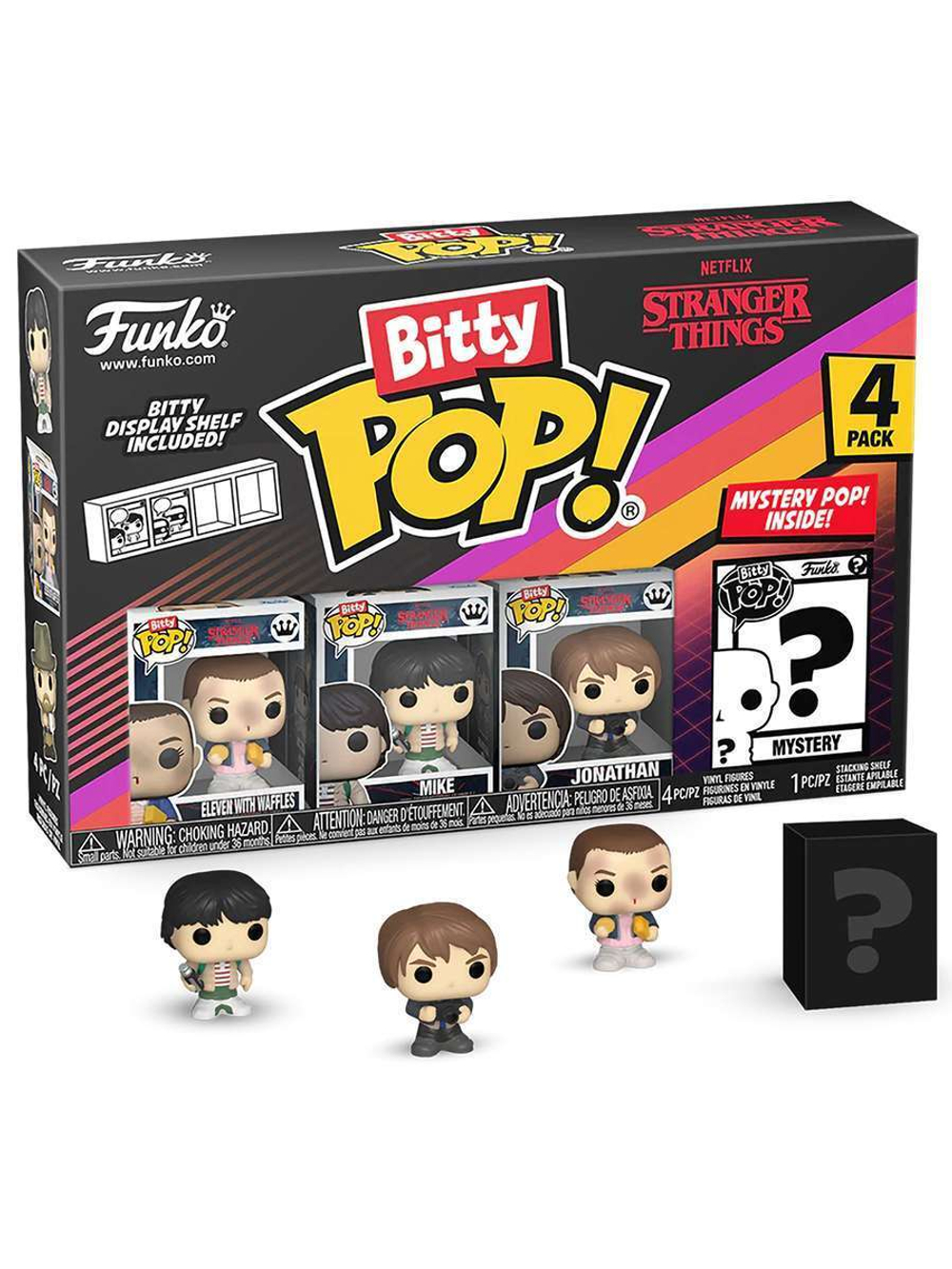 Фигурка Funko Bitty POP! Stranger Things SZN1 Eleven+Mike+Jonathan+Mystery (1 of 4) 4PK 83663