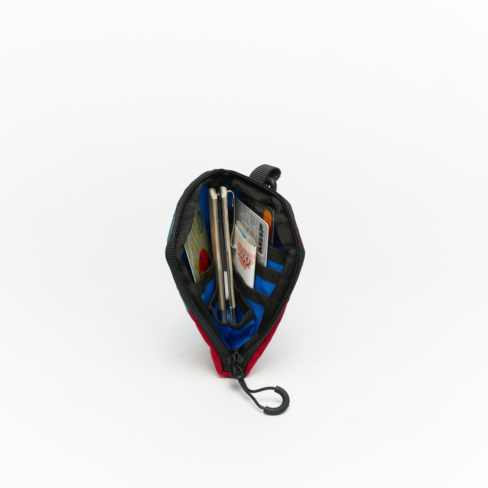 Кошелек Bow Wallet серый/красный