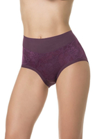 Трусы с высокой линией талии из деликатного бамбукового полотна (Размер: 4X) (Цвет: темно-синий)