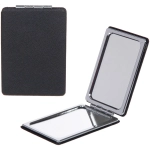 Зеркало косметическое двойное «ФРАТЕЛЛИ», прямоугольник, цвет черный, 9*6см (пакет с подвесом)