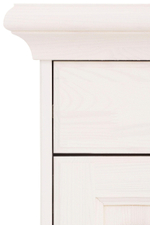 Тумба прикроватная 35х50х52, напольная с ящиком для одежды и дверцей, массив сосны, белый, Dipriz