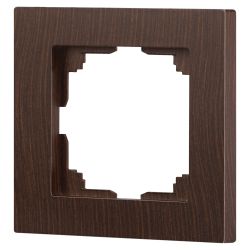 Рамка для розеток и выключателей Intro Accent 6-501-10 на 1 пост, СУ, венге | Intro
