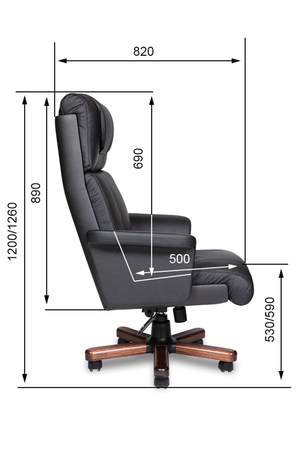 Кресло для руководителя NAPOLI A VIP