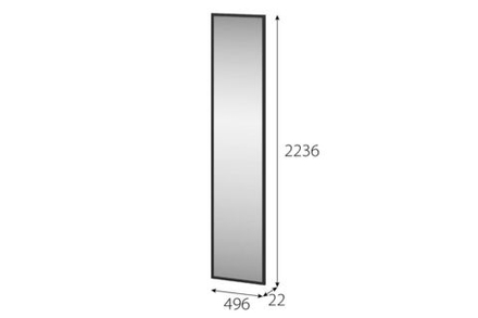 Этна (Мебельный Фонд) СГ 2236х496 Створка шкафа зеркальная