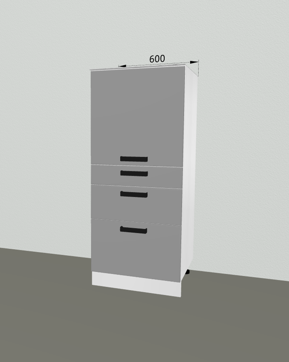 Пенал П143 Аляска Серый лед