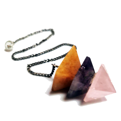 Маятник "Три пирамиды" натуральный камень