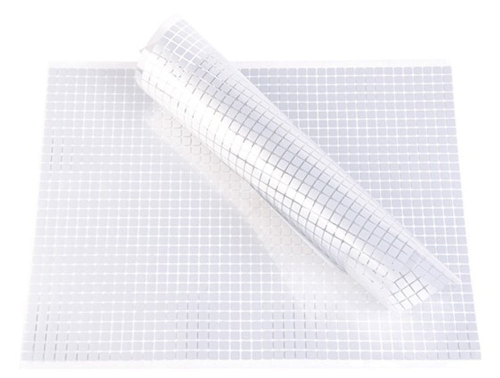 Металлизированная пленка, квадратиками (240mm*1000mm), 1м погонный