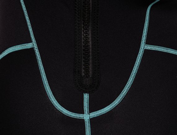 Гидрокостюм женский Marlin Malibu Shorty Lady 2,5 мм черно-голубой