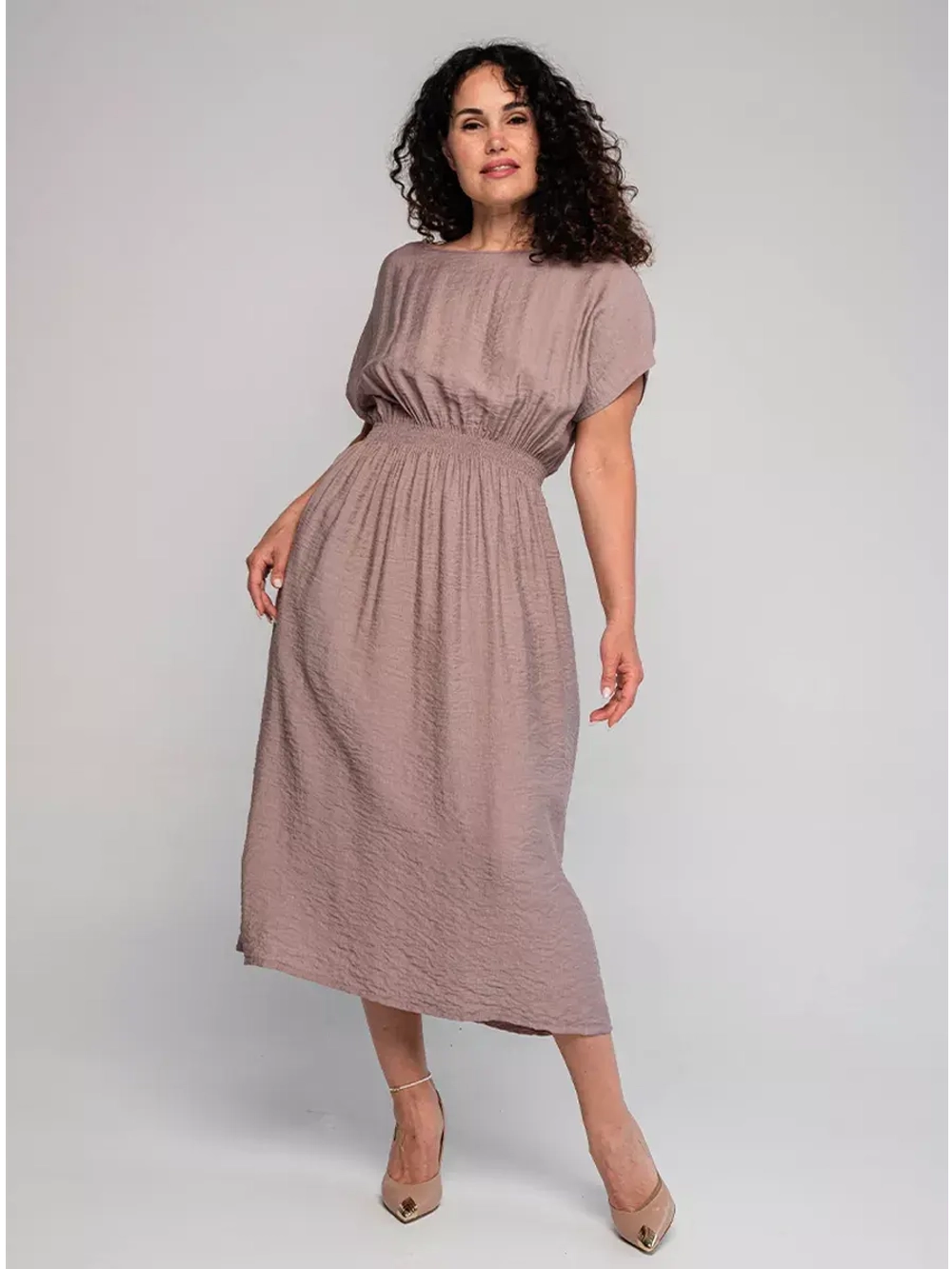 Платье летнее макси с разрезами по бокам