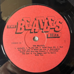 Винтажная виниловая пластинка LP The Beatles Hits (СССР 1991) Michelle