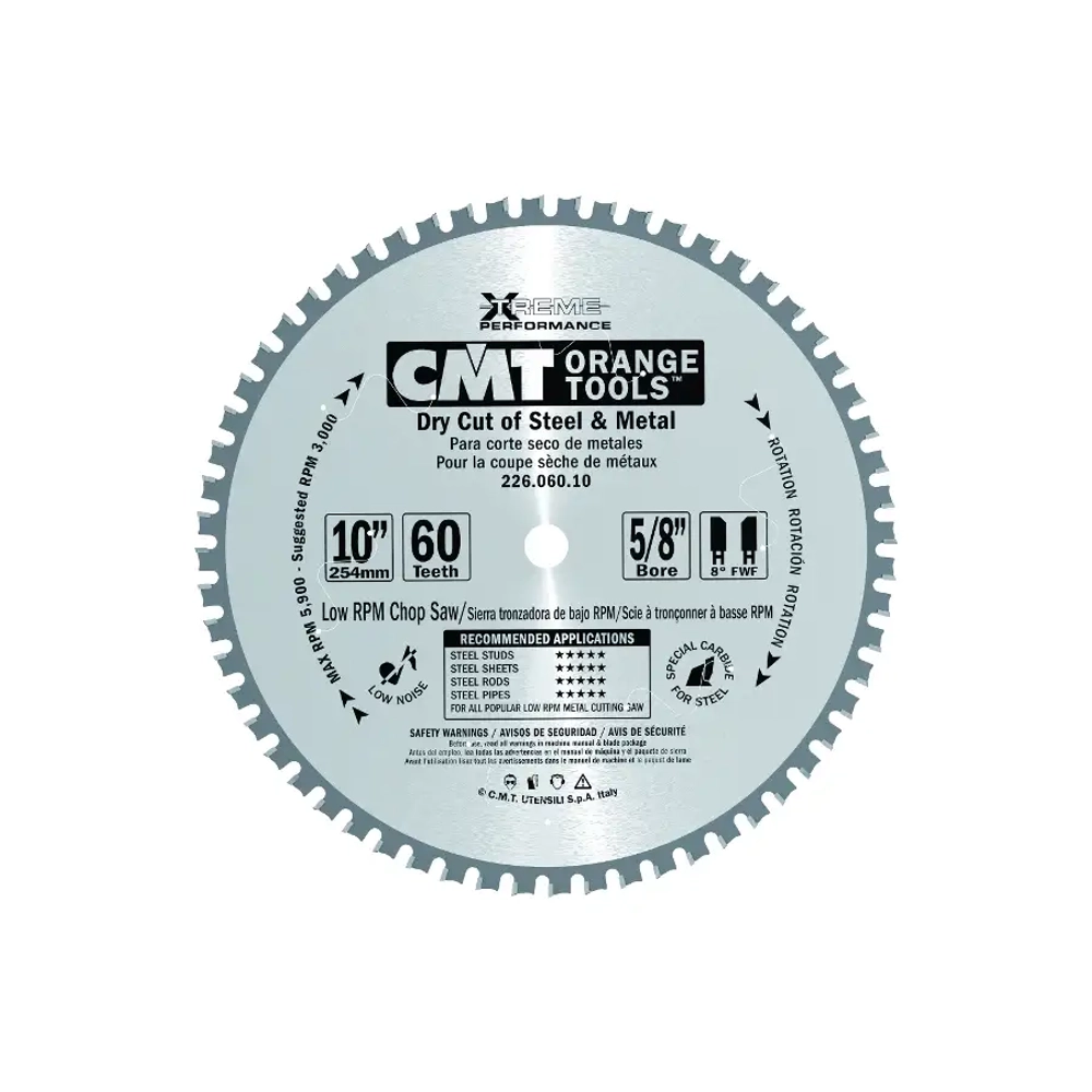 Диск пильный по стали 190x30x2,0/1,6 0° FWF Z=40 CMT 226.040.07M