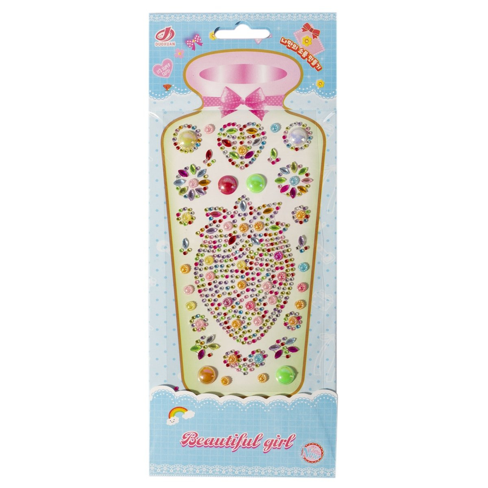 Наклейки-стразы Alingar, акриловые, "Клубничка", пакет с европодвесом