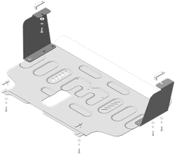 Защита картера двигателя, КПП. 4 мм, Алюминий для Ford Tourneo Custom 2023-н.в., Motodor.340702