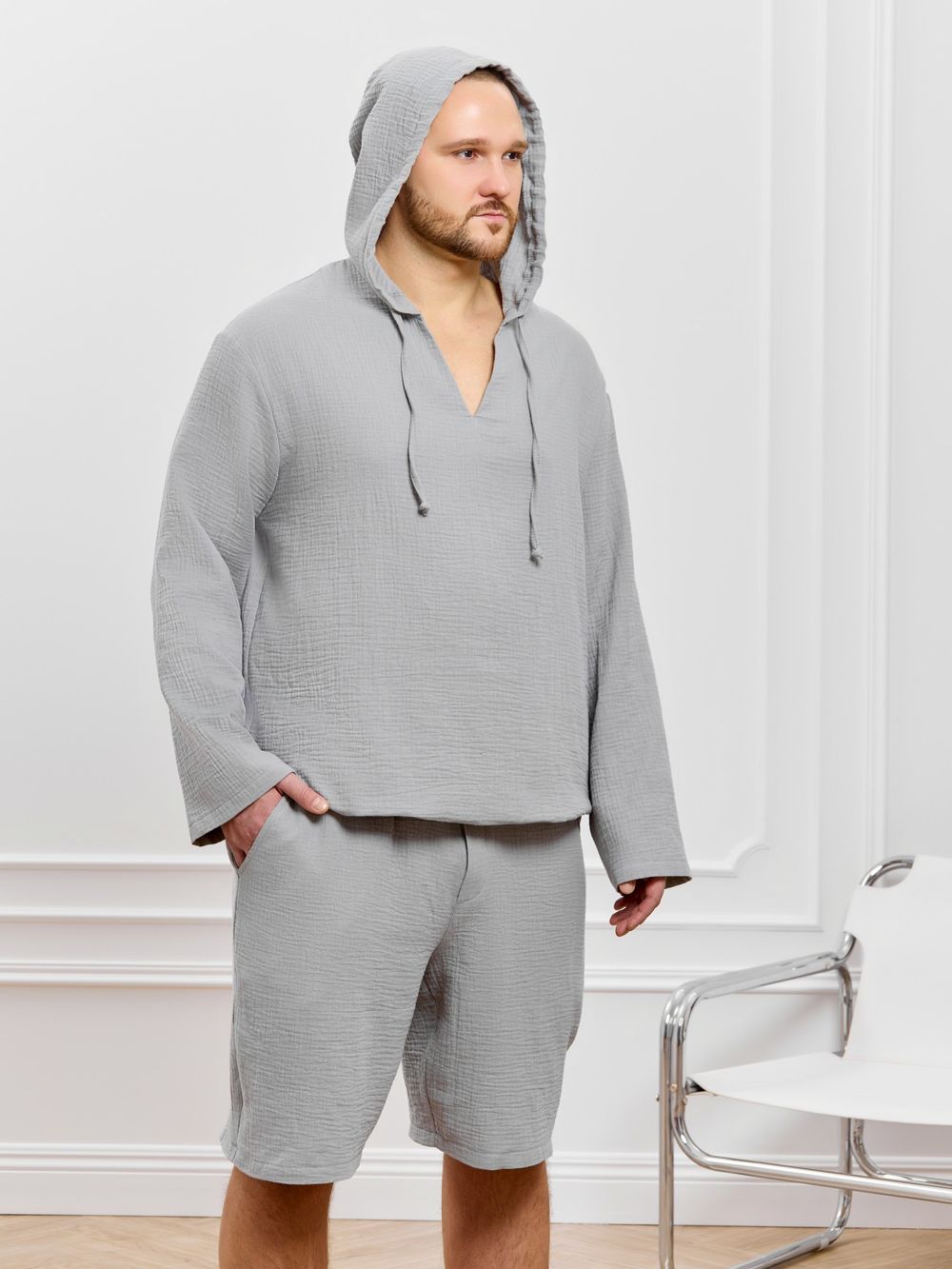 Костюм мужской Нептун-1 Виотекс СЕРЫЙ