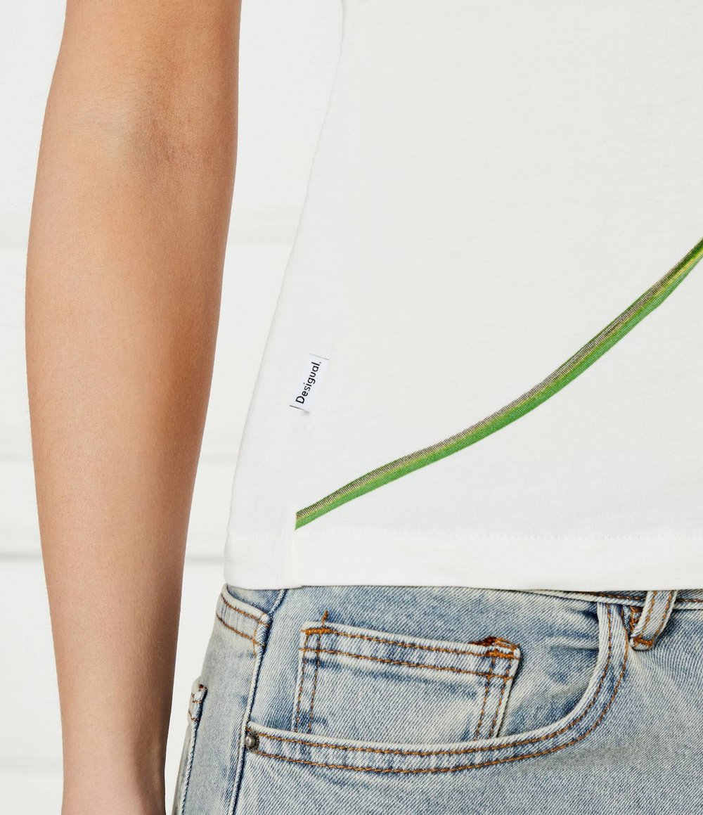 Футболка TS_PLATA Desigual - белый(25SWTK24)