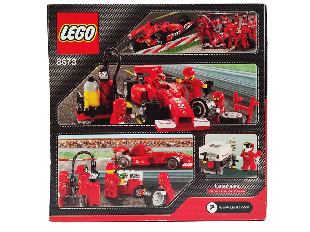 Конструктор LEGO  Racers 8673 Остановка заправки Ферарри F1