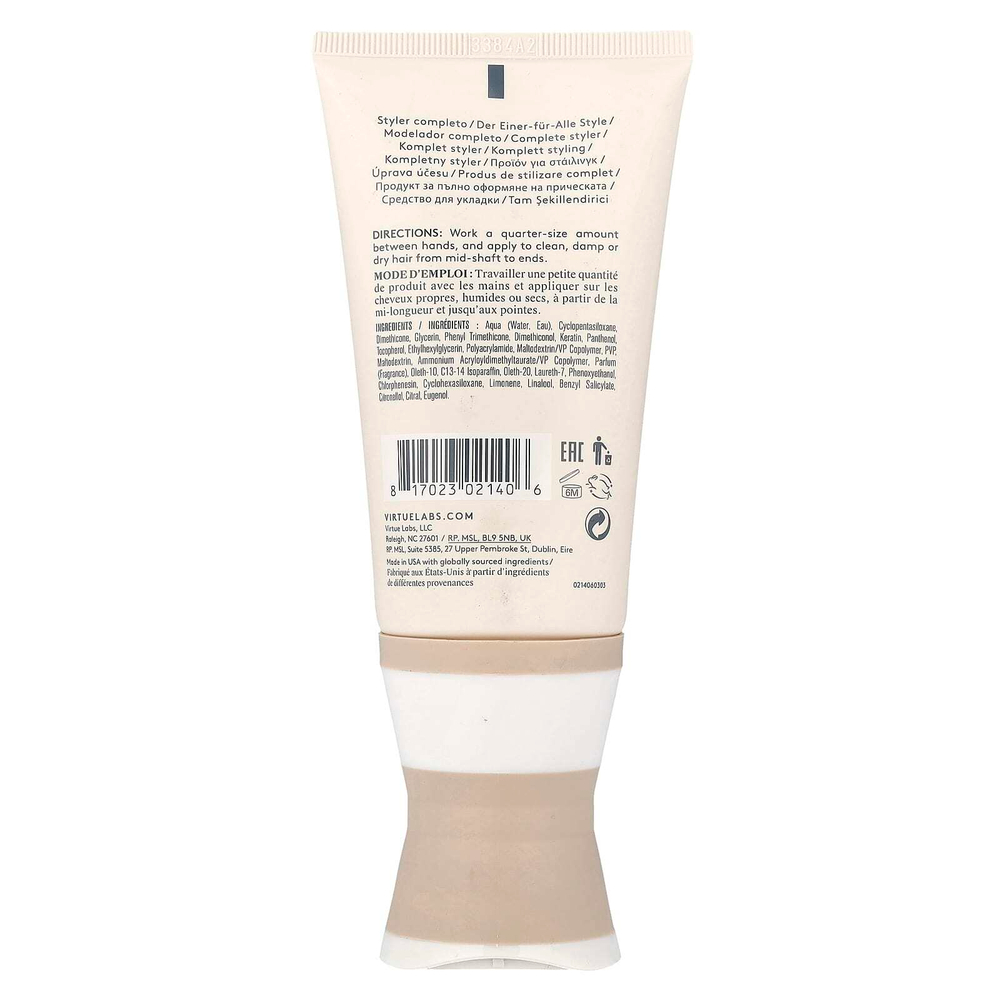 Virtue Labs, Creat, средство для укладки волос 6 в 1, 120 мл (4 жидк. унции)
