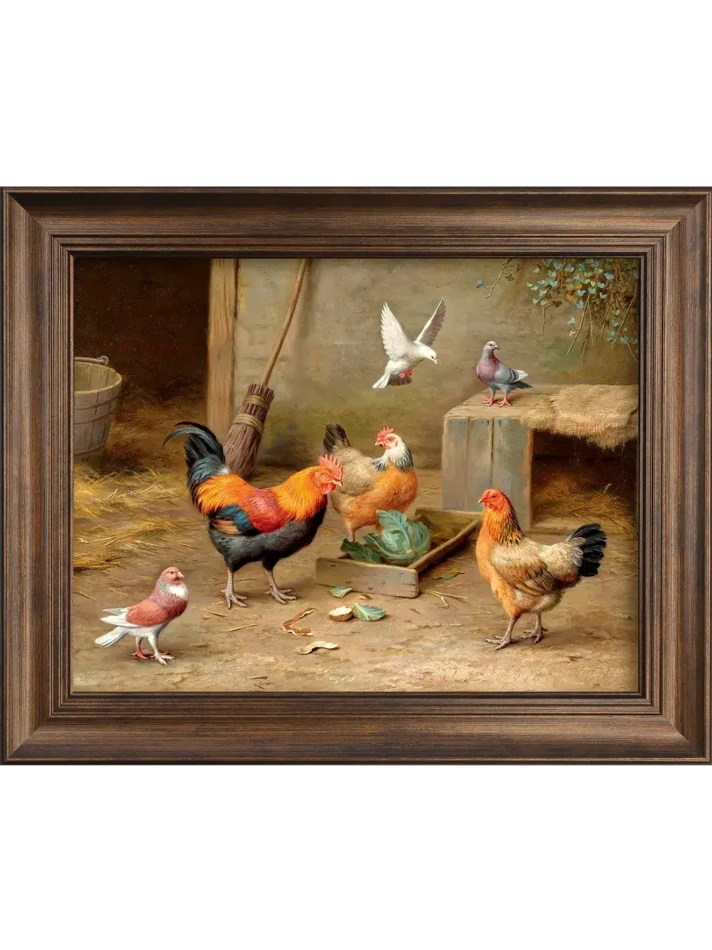 Картина интерьерная на холсте в раме 25*31 см