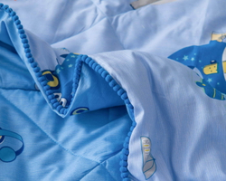 Детское постельное белье 1.5 спальное Sofi De MarkO Crocodile синее