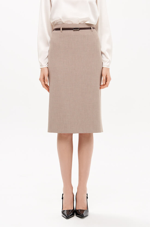 4897 Юбка женская (пепельно-бежевый)