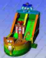 Коммерческий надувной батут "Побег из зоопарка"