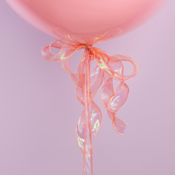 Лента декоративная (4 см*9,14 м) Органза с леской, Утренняя роза, Хамелеон, 1 шт., 6233843