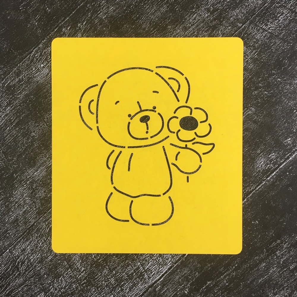 Мишка Тедди №15 с цветочком