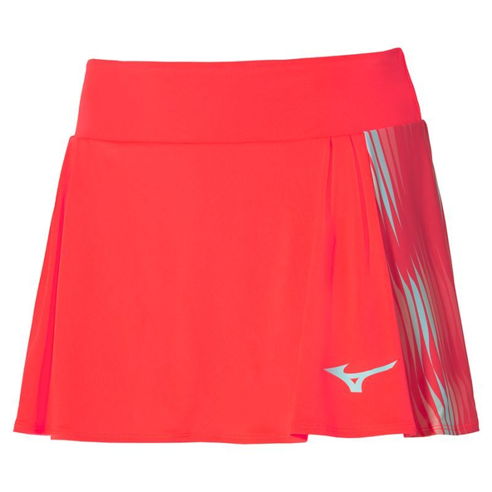 Теннисная юбка Mizuno Printed Flying Skirt - fierry coral