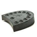 Каблуки мужские резиновые, 90х90мм, чёрный