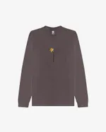 Лонгслив Гербарий Нарцисс серый