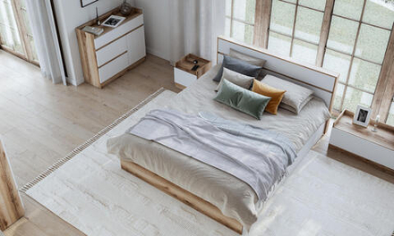 Брауни (МебФонд) Кровать двуспальная 1600мм