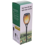 Фонарь садовый «Факел» 50*7 см, на солнечной батарее, Теплый белый (эффект пламени)