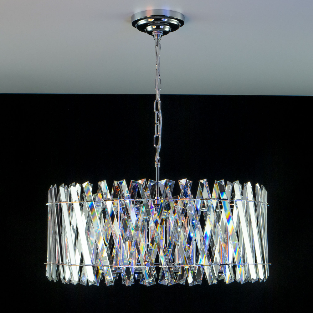 Citilux Ингвар CL334281 Люстра подвесная хрустальная Хром