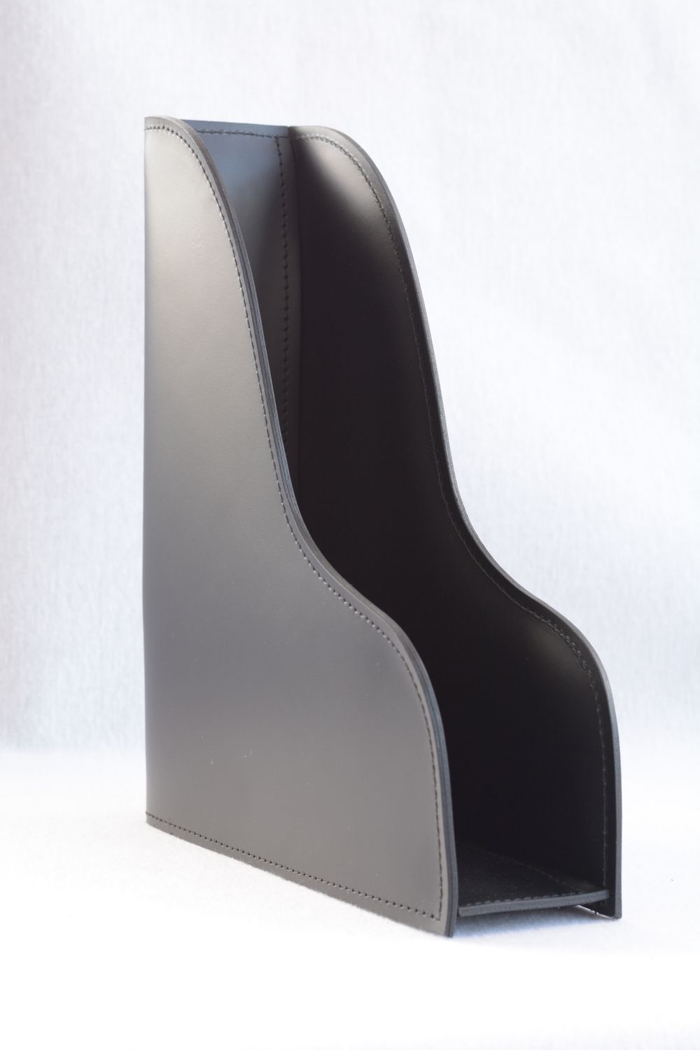 Лоток А4 вертикальный из кожи цвет ШОКОЛАД