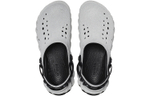 Crocs Crocs PU round toe perforated hole shoes men's gray