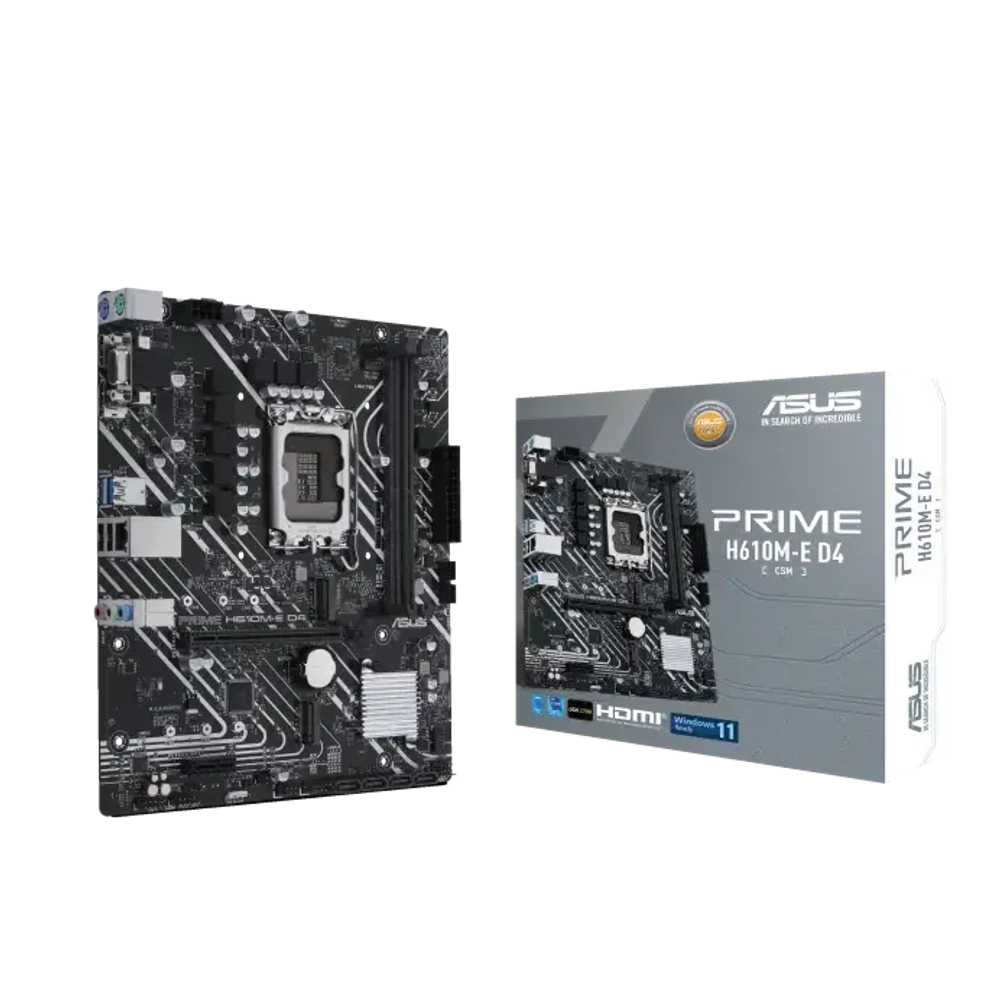 Сист.плата ASUS PRIME H610M-A D4-CSM, Z610, 1700 BOX (PRIME H610M-A D4-CSM)