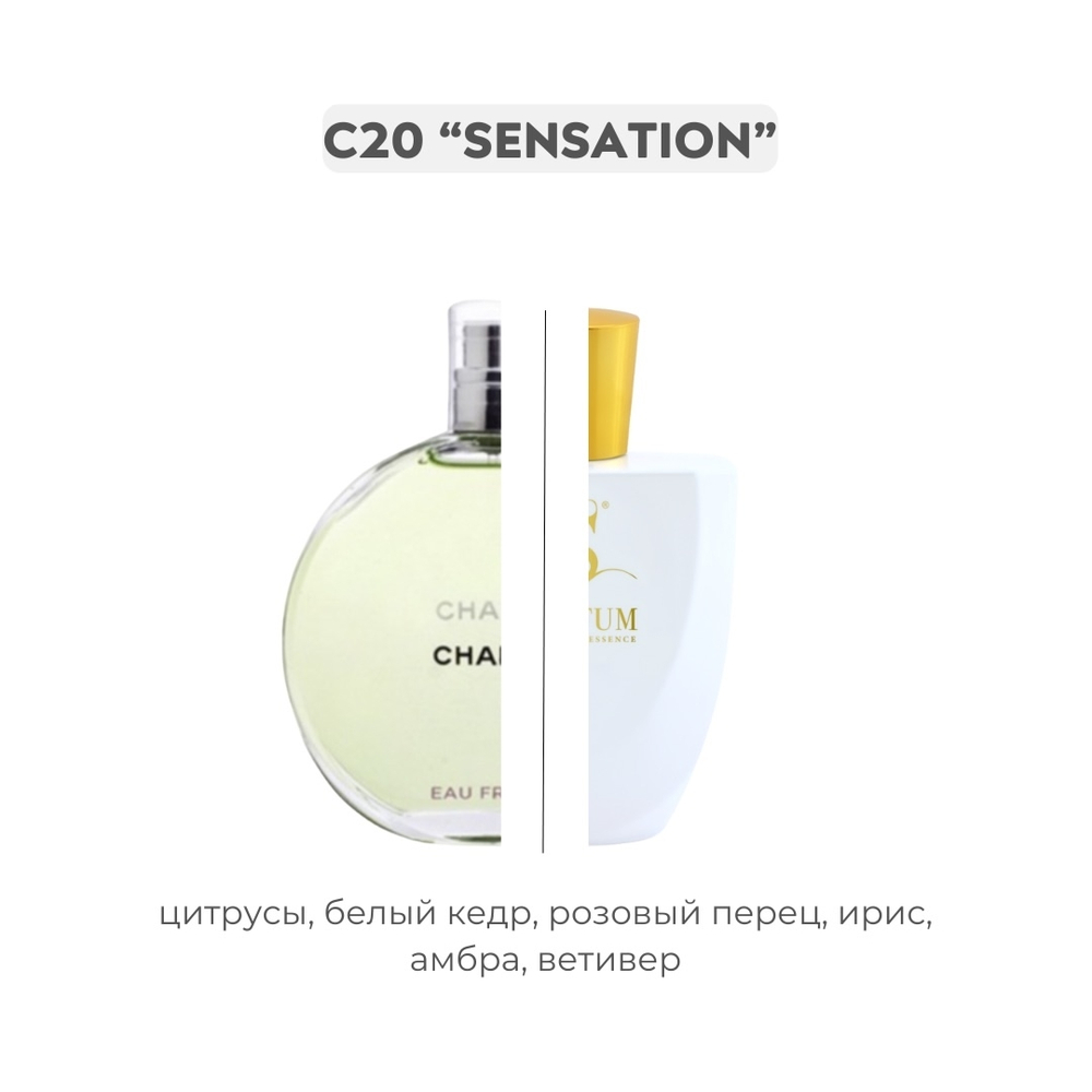 C20 SENSATION по мотивам Chance fresh  - Chanel, парфюмерная вода