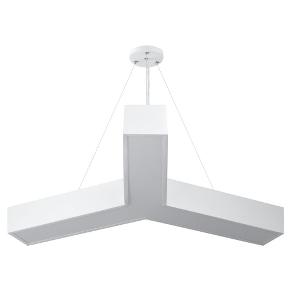 Светильник LED ЭРА Geometria SPO-142-W-40K-044 Igrek 44Вт 4000K 3500Лм IP40 800*80 белый подвесной драйвер внутри