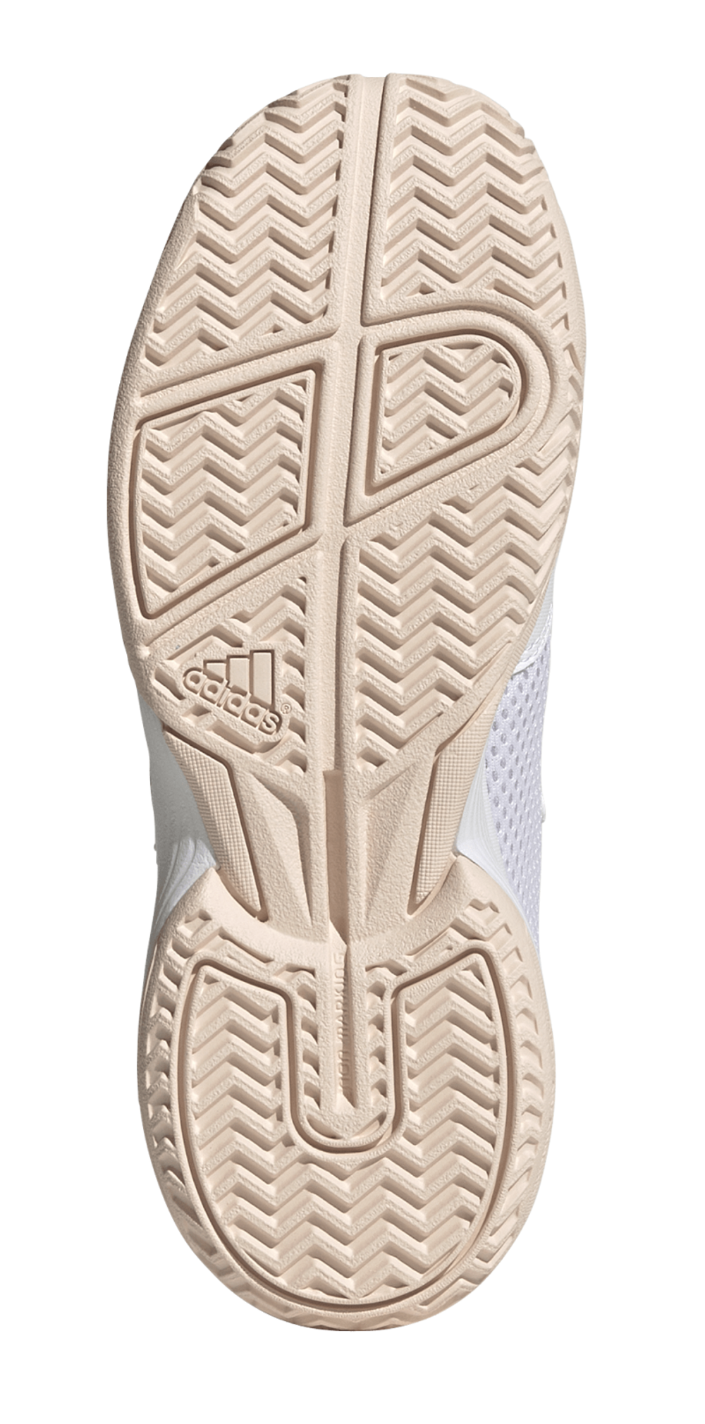 Детские Кроссовки теннисные  Adidas Courtflash K - cloud white/wonder quartz/cloud white