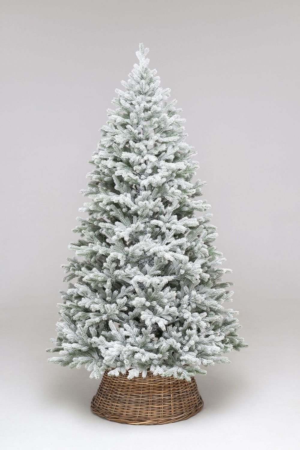 Заснеженная елка «Алтайская» (литая хвоя) 240 см / 2.4 м