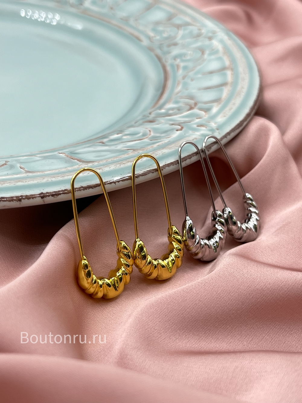 Серьги Булавки серебро