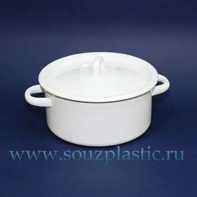Кастрюля эмал 2,0л цил С41610, С41610.П, С41610.3 (Новокузнецкая эмаль)