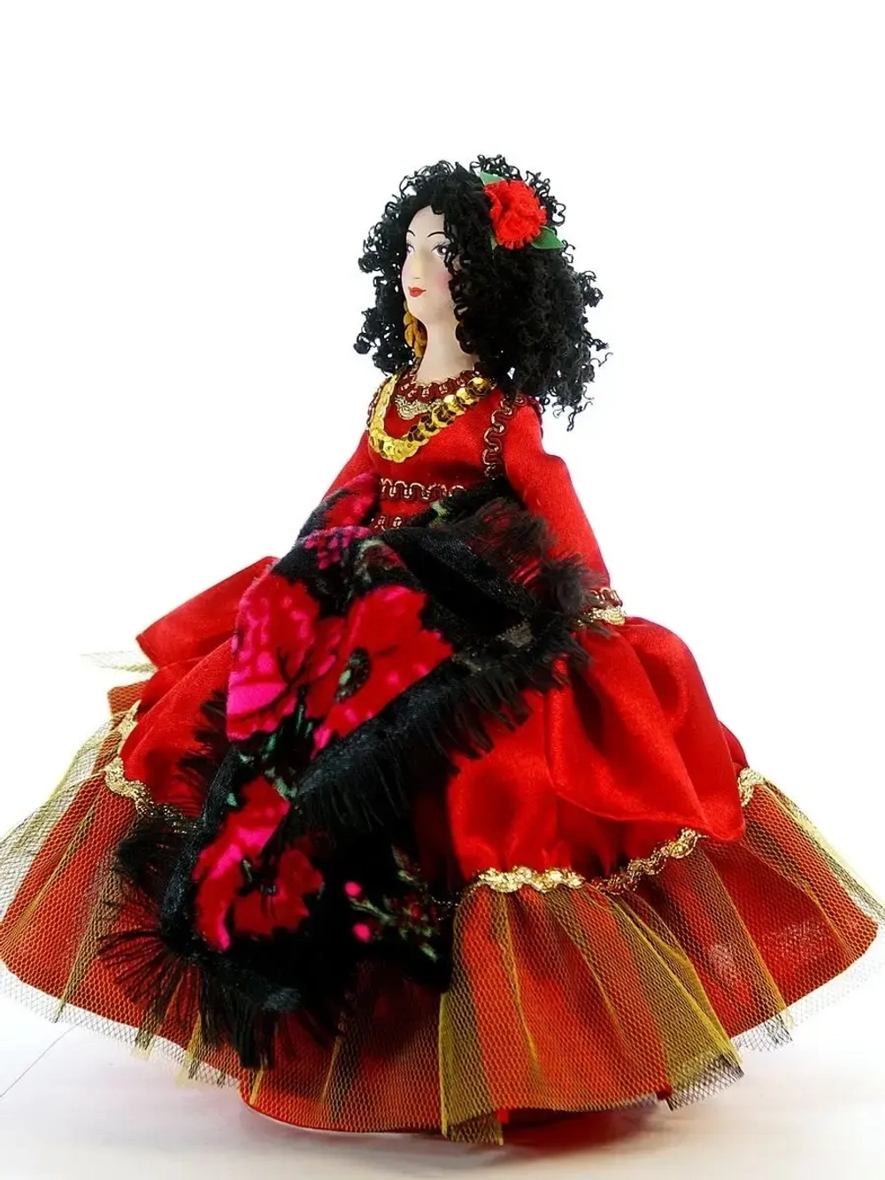 Кукла коллекционная фарфоровая Кармен