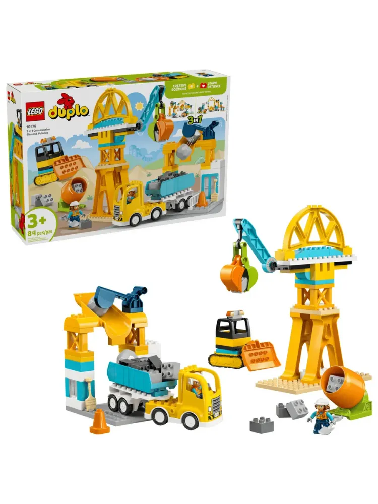 Конструктор DUPLO 10476 Строительная площадка и техника 3в1