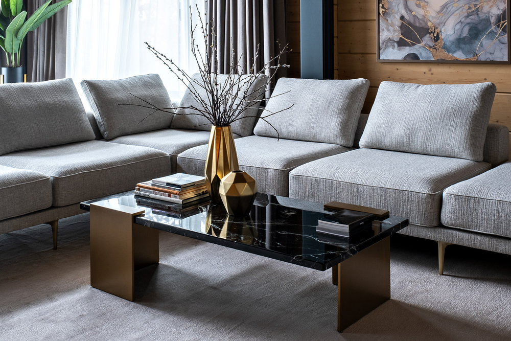 Стол журнальный Garda Decor Garda Decor Черный (Nero) 140*70*40 см