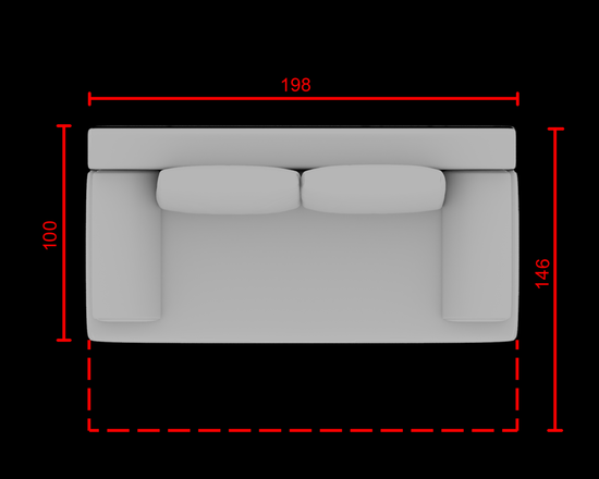 Диван НОНА 1/3