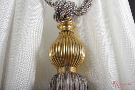 Подхваты-кисти для штор 2шт. светло-голубой