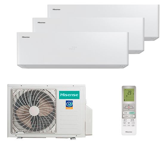Мультисплит система на 3 комнаты Hisense AS-10UW4RXVQH01AG x 3 / AMW3-18U4RJC