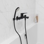 Смеситель для ванны 35k MIXLINE ML14-01BL ЧЕРНЫЙ