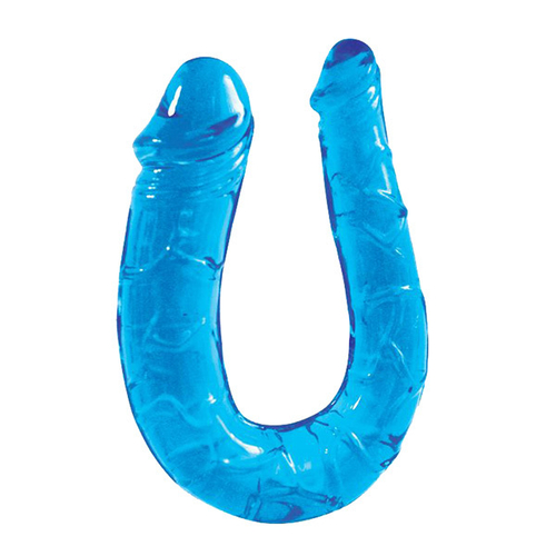 Двухсторонний голубой фаллоимитатор 29,8см Bior Toys Erowoman-Eroman Twin Head Double Dong EE-10013-2